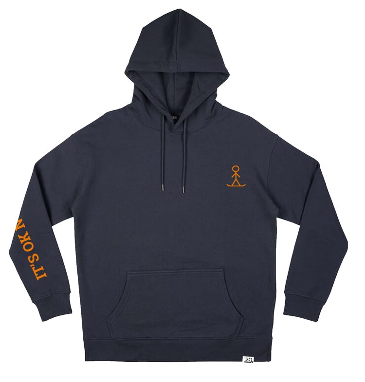 Ink Grey It's OK - Riding2Win Hoodie