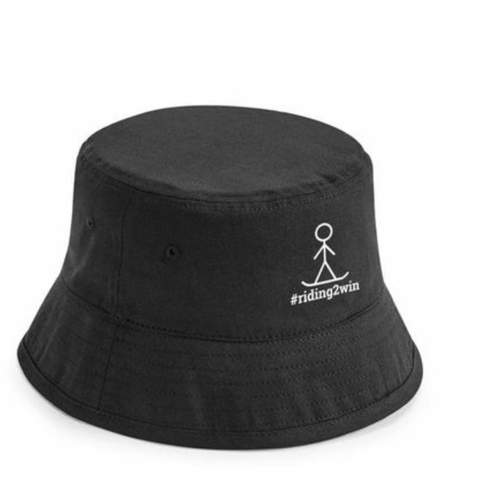 Black bucket hat